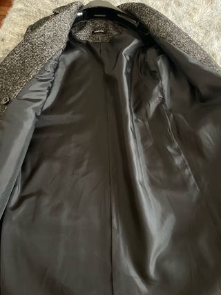 Abrigo Romi-Ho Negro/Gris Talla M