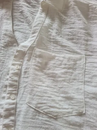 Camisa Stradivarius Blanca Talla M