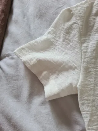 Camisa Stradivarius Blanca Talla M