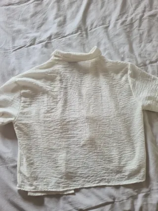 Camisa Stradivarius Blanca Talla M