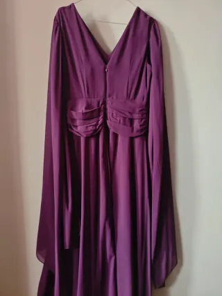 VESTIDO morado  satinado elegante