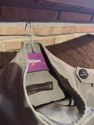 Gabardina Zara Gris Chica