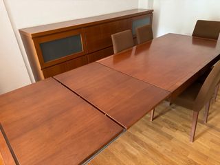 Mesa de comedor extensible madera