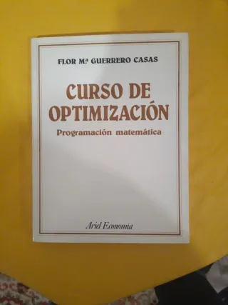 Curso de Optimización Programación Matemática