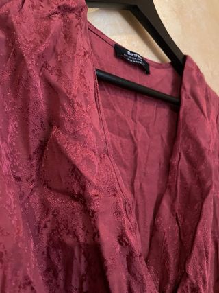 Blusa Bershka Roja Talla S