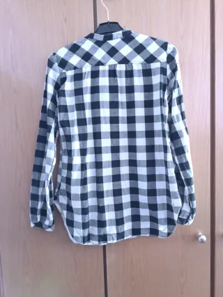 Camisa larga cuadros