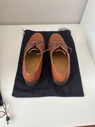 Zapatos Oxford Piel Vintage Marrón