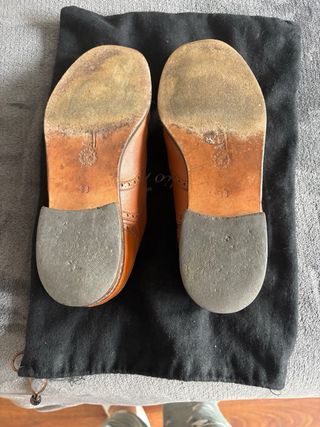 Zapatos Oxford Piel Vintage Marrón