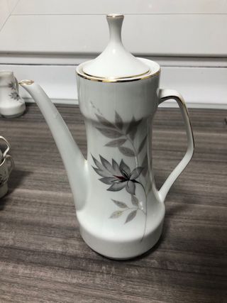 Juego de café porcelana dorado Santa Clara MAH