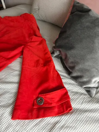Chaqueta Jean Guise ante roja Talla M