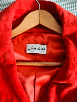 Chaqueta Jean Guise ante roja Talla M