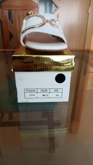 Sandalias blancas mujer talla 38