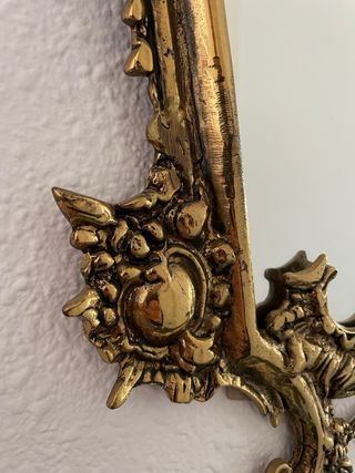 Espectacular Espejo antiguo bronce dorado barroco