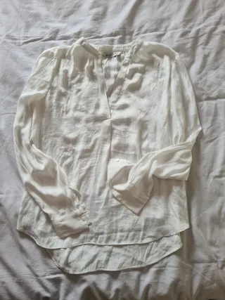 Blusa Stradivarius Blanca Talla S