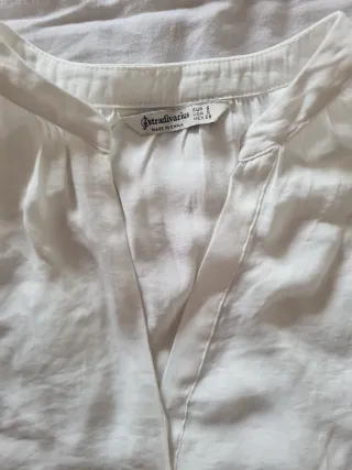 Blusa Stradivarius Blanca Talla S
