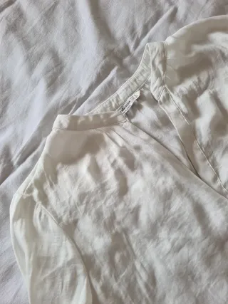 Blusa Stradivarius Blanca Talla S