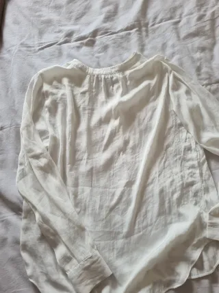 Blusa Stradivarius Blanca Talla S