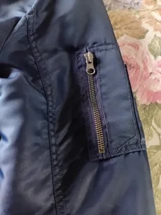 Parka azul estilo coreano