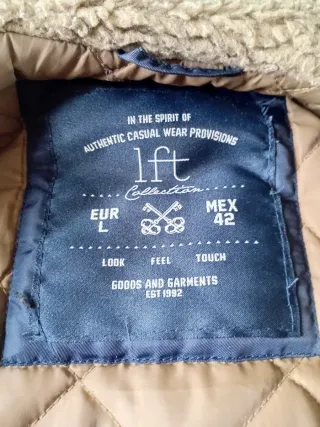 Parka abrigo azul estilo coreano