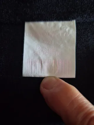 Chaqueta de punto azul marino talla 54