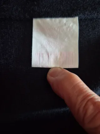 Chaqueta de punto azul marino talla 54