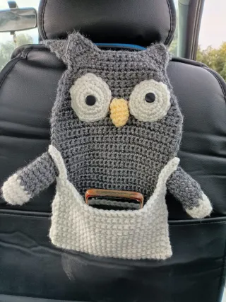 Bolso de ganchillo con forma de búho