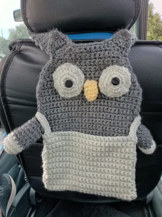 Bolso de ganchillo con forma de búho