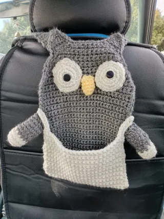 Bolso de ganchillo con forma de búho