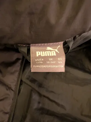 Chaqueta Puma Negra Talla 13-14 Años