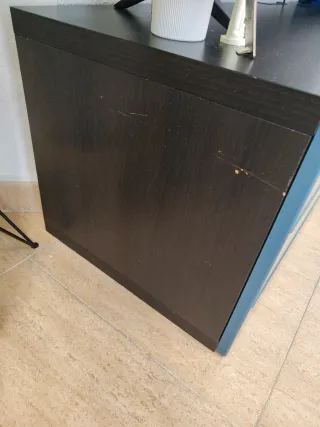 Mueble TV Ikea Besta Negro/Azul