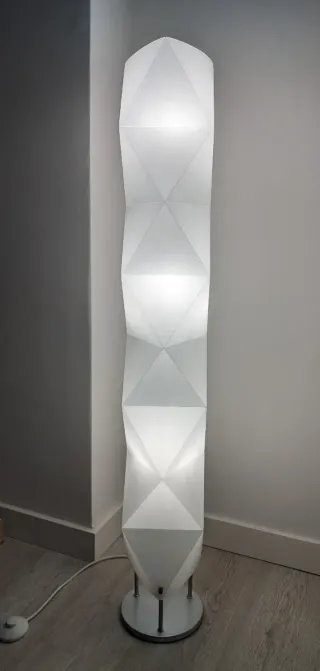 Lámpara de pie geométrica modular vintage