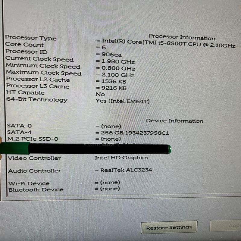 PC Dell Optiplex 7060 i5-8700 16GB RAM afbeelding 3