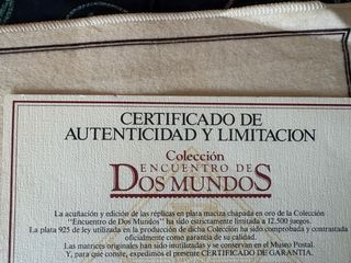 Colección sellos plata chapada oro