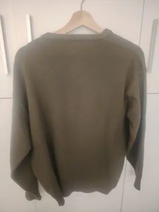 Jersey de punto verde oliva