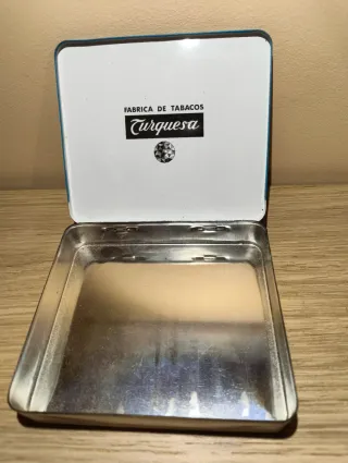 Caja Metálica Vintage Turquesa N°4