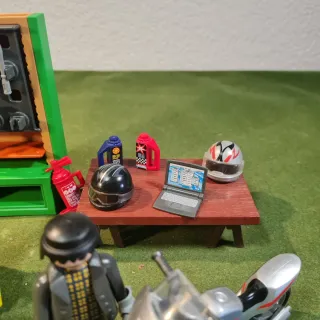 Playmobil Motoristas y Taller