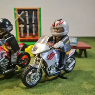 Playmobil Motoristas y Taller