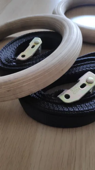 Anillas Calistenia Madera con Correas