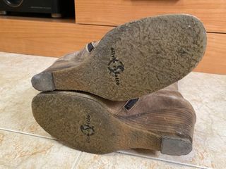 Botas Silvia Rebbato Cuero Marrón Talla 37