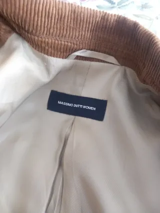 Chaqueta pana Massimo Dutti Marrón Talla M