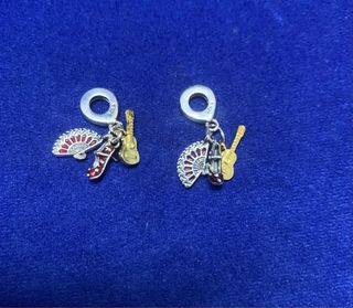Charm abanico guitarra zapato pulsera pandora plat
