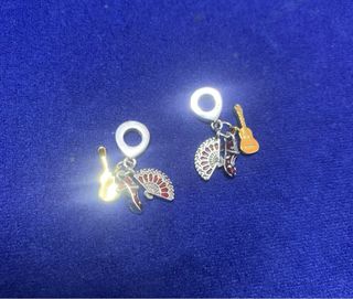 Charm abanico guitarra zapato pulsera pandora plat