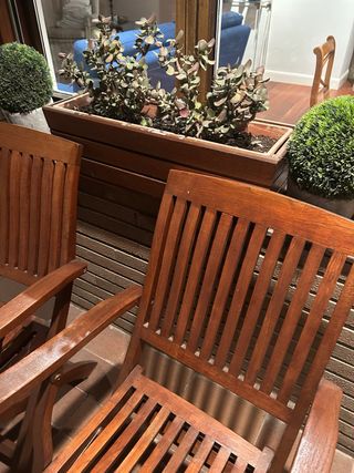 Macetas de teca para exterior