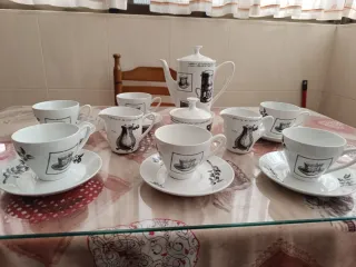 Juego de café de porcelana