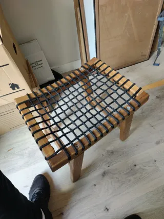 Taburete de madera y cuerda Ikea Venta rapida hoy!