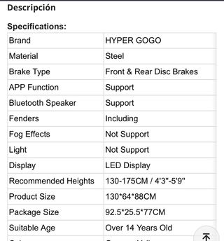 Bici moto eléctrica Hyper GOGO R8 500W