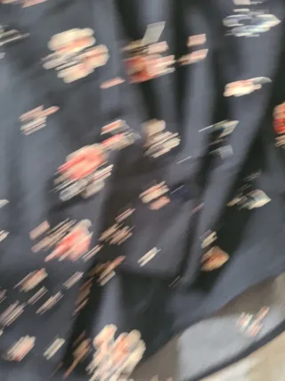 Blusa Zara flores negra manga larga Talla M