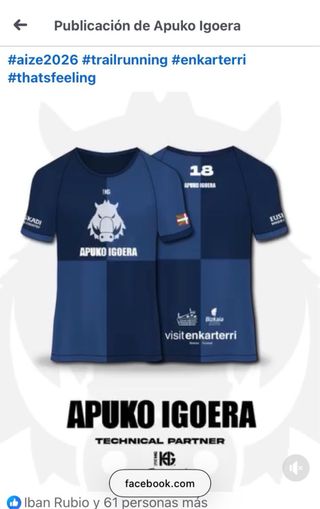 Camiseta Técnica HGsport Apuko igoera 2026