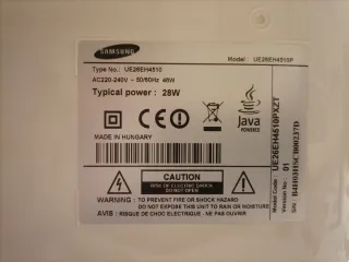 TV televisione Samsung 26" bianco