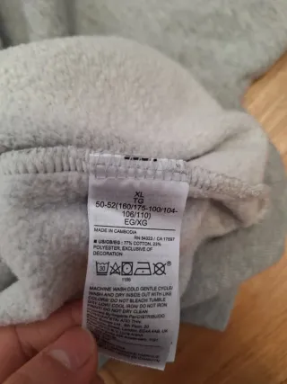 Sudadera GAP gris boxy cropped fit XS